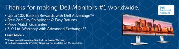 Thanks for making Dell Monitors #1 worldwide